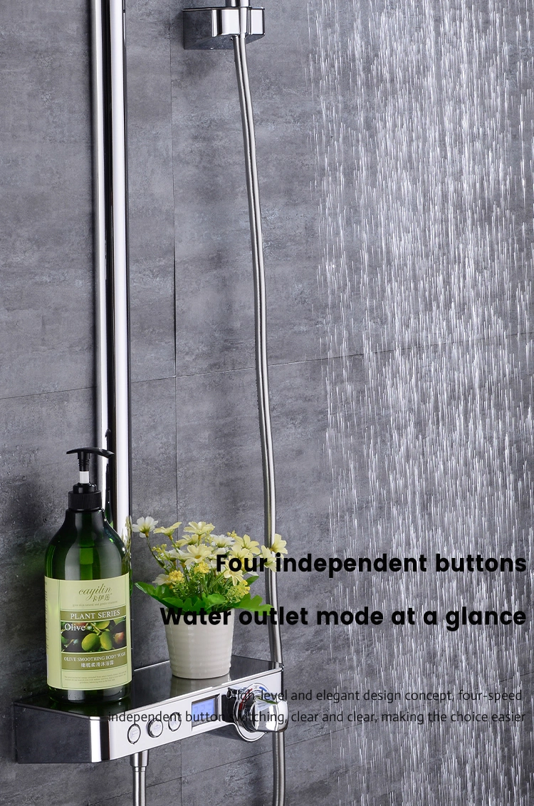American Hot Sale Plastic and Chrome Material Handheld Luxury Bathroom Shower