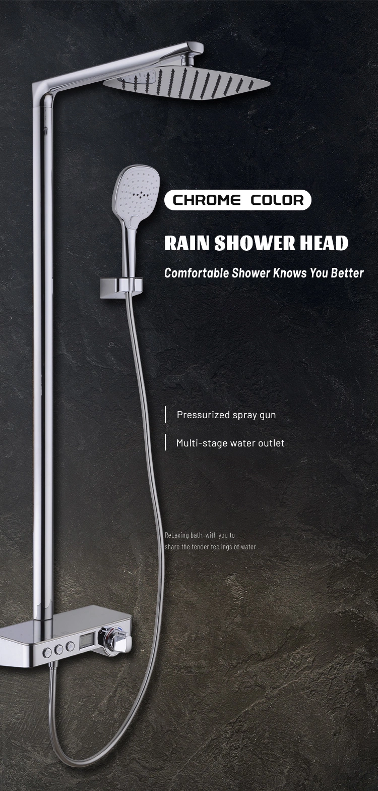 American Hot Sale Plastic and Chrome Material Handheld Luxury Bathroom Shower