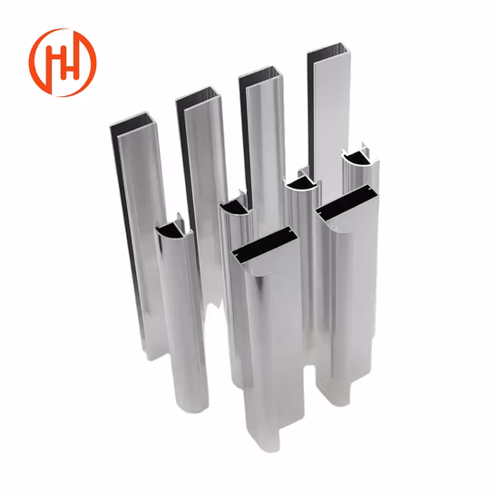Tempered Glass Shower Door with Aluminum Stainless Steel Accessories