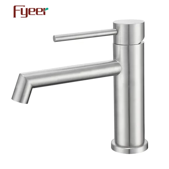Fyeer 2024 New SUS 304 Round Body Bathroom Basin Faucet 