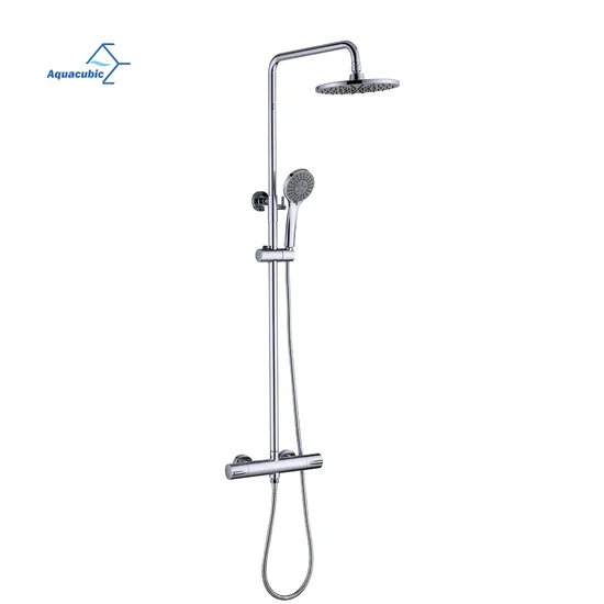 Luxurious Wall Mounted Exposed Install Shower System with 7.84 Inch Rainfall Shower Head System 