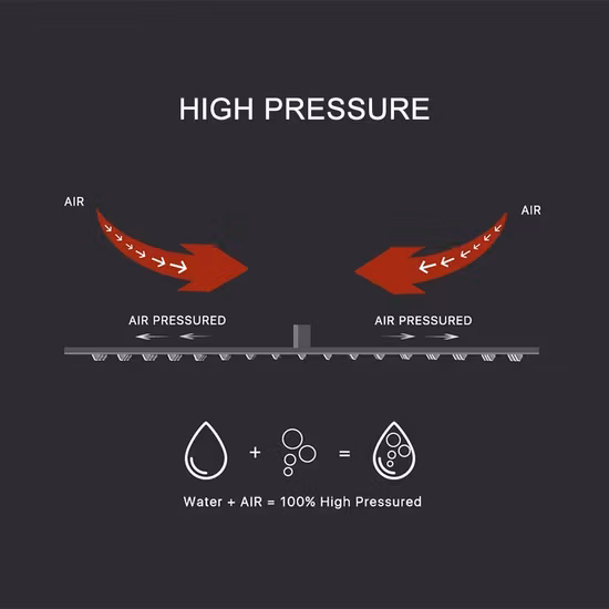 Shower System with Sprayer Bathroom Pressure Rainfall Shower Head Black Shower Faucet Sets