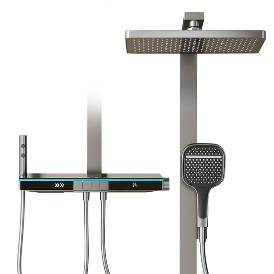 Tiktok Same Style Shower Set High Quality Piano Key Shower Set Thermostatic Bathroom Shower Faucet Set 