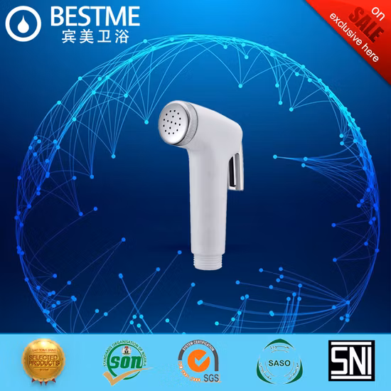 Foshan White Color ABS Strong Plastic Sprayer for Toilet Bidet (BF