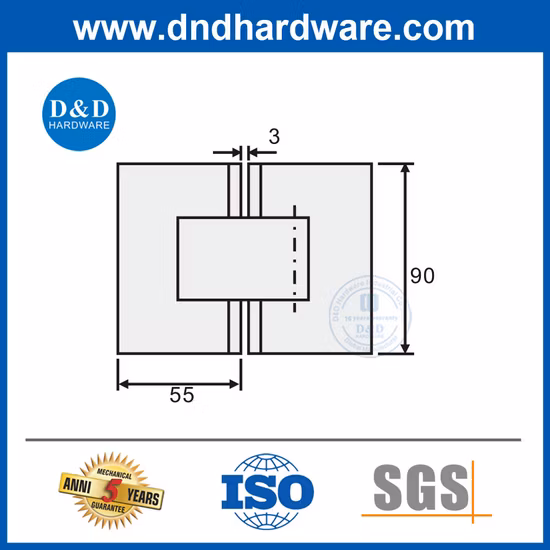 Bathroom Glass Hardware Stainless Steel Glass Sliding Door Accessories for Shower Room