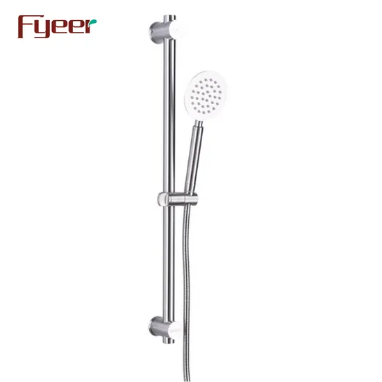 Fyeer 304 Stainless Steel Bathroom Shower Sliding Bar with Hand Shower 