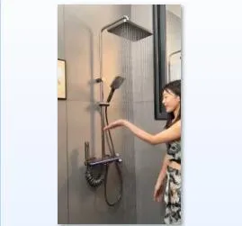 Aluminum Piano Key Shower Set Multifunctional Rain Head Bathroom Shower System 