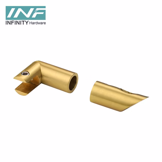 Factory Direct Hot Selling Stainless Steel 304 Brass Glass Fittings Glass Door Fitting Shower Room Tube Head Connector Bathroom Accessories